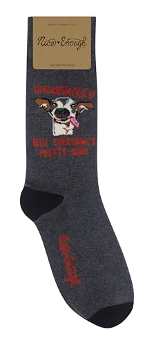FUNATIC Crazy Socks with Funny Sayings - Novelty Gift for Men, Women, Adult - color: Undiagnosed