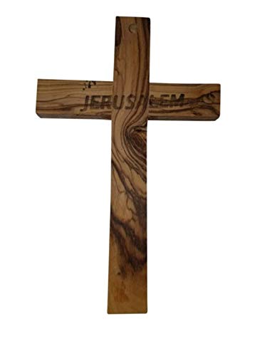 Bethlehem Gifts TM Handcarved from Bethlehem Olive Wood Cross Crucifix (Cross, 10") - color: Cross, size: 10"L x 10"W