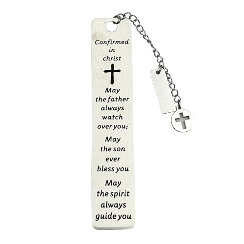 Bible Bookmarks Book Markers, Metal Christian Bookmark Gift Accessories (Confirmed in Christ) - style: Confirmed in Christ