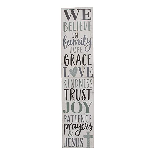 Fun Express Positively Simple Faith Porch Sign - White