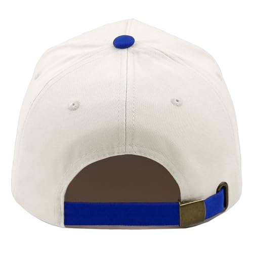 Embroidered Christian Two-Tone Baseball Cap for Men & Women, Adjustable Dad Hat Christmas Easter Gift - color: In God We Trust, Navy Blue/Beige