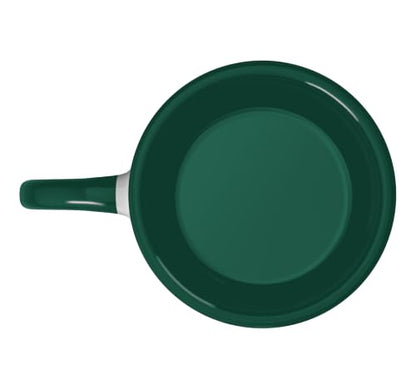 Trust God & Chill Christian Faith Jesus Church Pastor Funny Ceramic Mug, Dark Green/White, 11oz - color: Dark Green/White, size: 11 Ounces