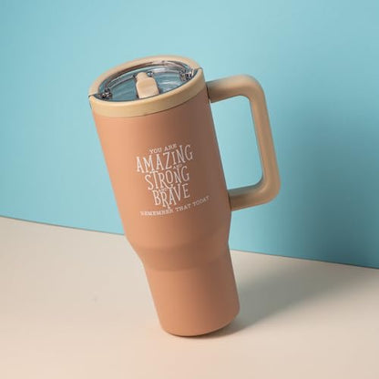 DIVERSEBEE 30 oz Insulated Stainless Steel Tumbler with Lid (Mocha) - color: Mocha, size: 30 Ounces