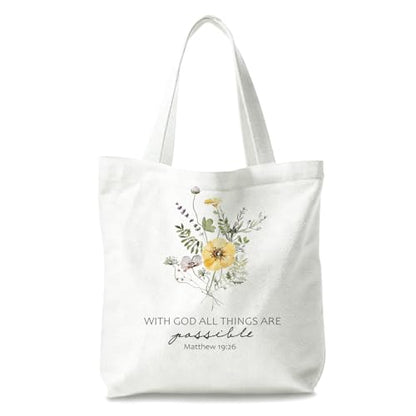 Bible Tote Bags Cute Christian Preppy Canvas Tote Bag Christian Gifts for Women Reusable Shopping Bags(Parent) - color: Bible-10