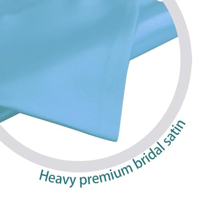 Premium Choir V Stole - Solid Color - Satin - Unisex - color: Light Blue
