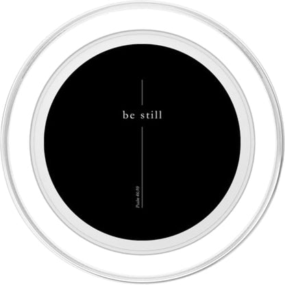 Faith Christian Cross Be Still Verse Psalm 46:10 for Men PopSockets PopGrip for MagSafe - style: Magnetic PopGrip