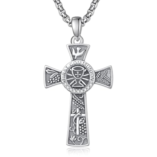 Confirmation Gifts Sterling Silver Confirmed in Christ Religious Catholic Jewerly - color: R