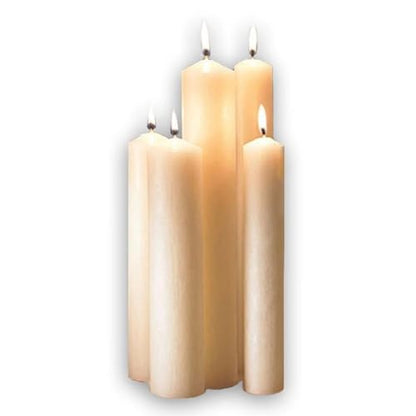Trinity Church Supply Altar Brand 51% Beeswax Altar Candle Dripless Clean Burning Smokeless Dinner Candles, 2 Inch x 9 Inch, Pack of 2