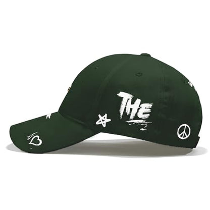 Baseball Cap for Women Men - Adjustable Size Hat - color: Army Green