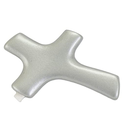 A Prayer Away Silver Metal Palm Cross, Handheld Cross for Comfort and Prayer, 2 3/4 Inches, by Cathedral Art