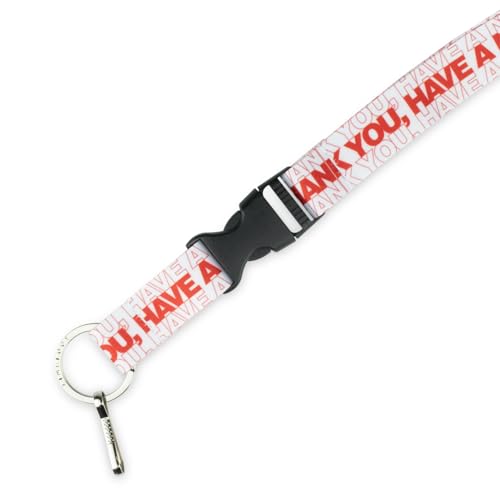 Limeloot Lanyard – Soft Neck Lanyard with Quick Release & Key Ring – ID Badge Holder & Keychain Lanyard for Men & Women - color: Thank You