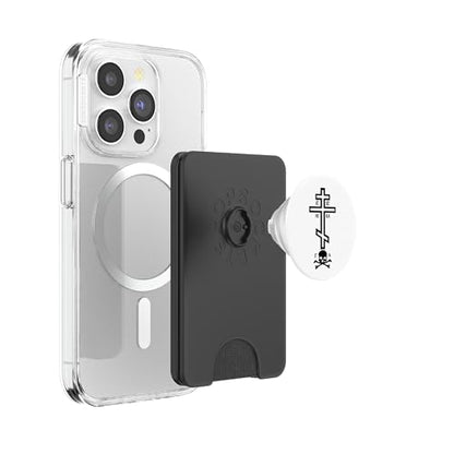 Eastern Orthodox Cross with Skull PopSockets PopWallet for MagSafe - style: Magnetic PopWallet
