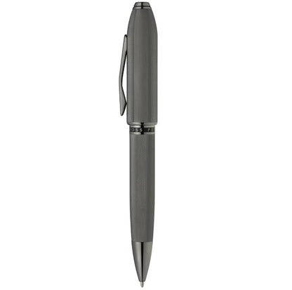 Cross Peerless™ Polished Slate Gray Engraved Diamond Pattern with Slate Gray PVD Appointments and Swarovski™ Crystal Ballpoint Pen