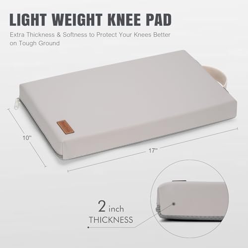 HappyPicnic Waterproof Garden Kneeling Pad, 2in Thick, Grey, 1 Pack - color: Grey
