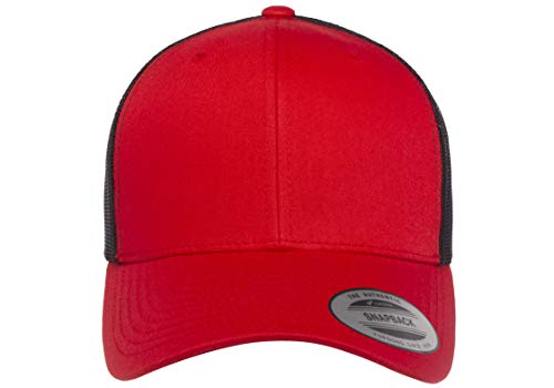 Yupoong Yp Classics Retro Trucker Cap - color: Red/Black, size: One Size, style: Single