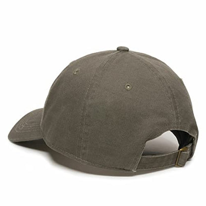 DSGN By DNA Say Mashallah Embroidered Hat Islamic Muslim Faith Inspired Cotton Baseball Cap Adjustable Dad Hat for Men&Women - color: Olive