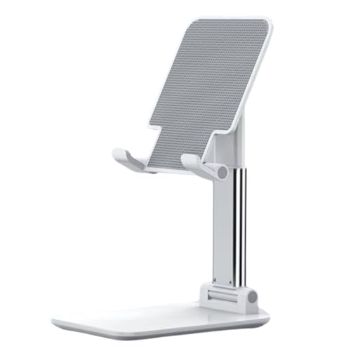 Adjustable Cell Phone Stand – Foldable Desk Phone Holder for iPhone 16 15 14 13 12 11 Pro Max, Galaxy S25 S24, All Smartphones, Portable Office & Home Accessory (Silver) - color: Silver