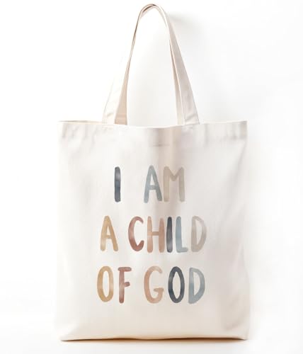 Christian Bible Inspirational Tote Bag for Church Baptism - color: Child of God