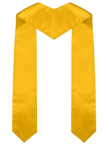 Piecatle Choir Stole with Cross Embroidery for Church, Ideal for Costume,60" - color: Gold