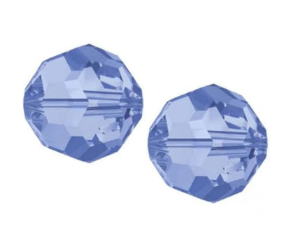 100pcs Adabele Austrian 4mm (0.16 Inch) Small Faceted Round Crystal Beads Light Sapphire Blue Compatible with Swarovski Crystals Preciosa - color: Light Sapphire Blue, size: 4mm Small (100pcs)