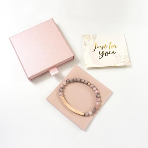 Inspirational Bracelets for Women,18K Gold Plated Christian Bible Verse Faith Jewelry, Religious Jesus Prayer Gift for Mom, Sister, Friend - color: BEAUTIFUL G,YOU WERE MADE TO DO GREAT THINGS.-Pink Zebra Jasper-Rose Gold