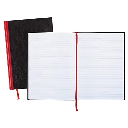 Black n' Red Notebook, Business Journal, 11-3/4" x 8-1/4", 96 Sheets, Ruled, Optik Paper, Hardcover, Casebound, Black (D66174) - size: 1 Count, style: Large