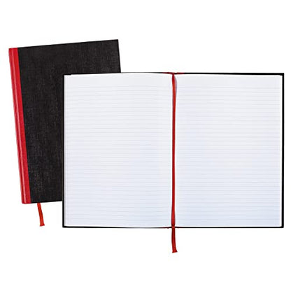 Black n' Red Notebook, Business Journal, 11-3/4" x 8-1/4", 96 Sheets, Ruled, Optik Paper, Hardcover, Casebound, Black (D66174) - size: 1 Count, style: Large