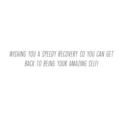 Got You Covered Handmade Card by Graphique, Feel Better Soon, Recovery, Family and Friends, 5" x 7" - color: Got You