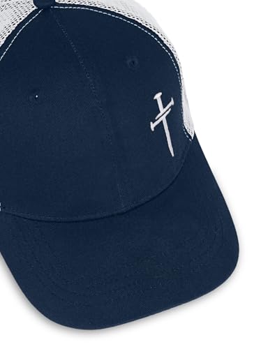 Christian Jesus Cross Hat - Faith Hats for Men Women - Religious Gifts for Thanksgiving Christmas - color: Cross/Navy