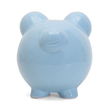 Child to Cherish Ceramic Piggy Bank, Blue - color: Light Blue