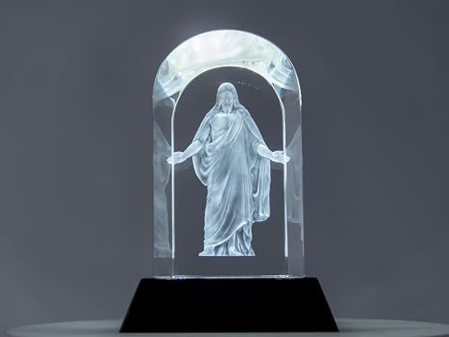 3D Laser Engraved Statue & LED Lighted Base - size: Small