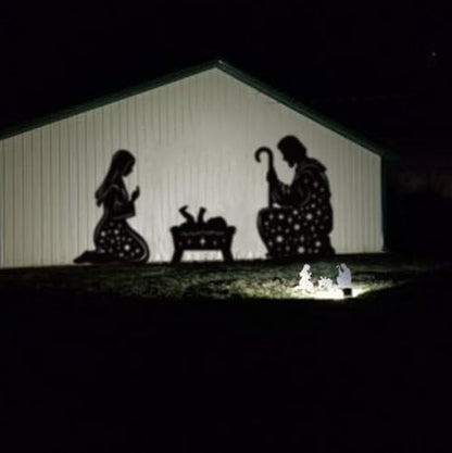 Metal Nativity Scene Outdoor Christmas Nativity Yard Garden Stakes