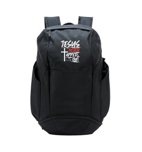 Wrestling Jesus Never Tapped Out Christian Wrestle Men Women Sport Backpack