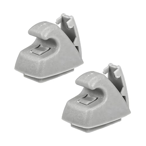 2PCS Car Sun Visor Clip Retainer, OEM#95994975 95994976 Vehicle Sun Visor Hook Bracket, Auto Sunvisor Holder Clip Replacement, Compatible with Cruze 2011-2016 Sonic 2012-2020 (Gray) - color: Gray