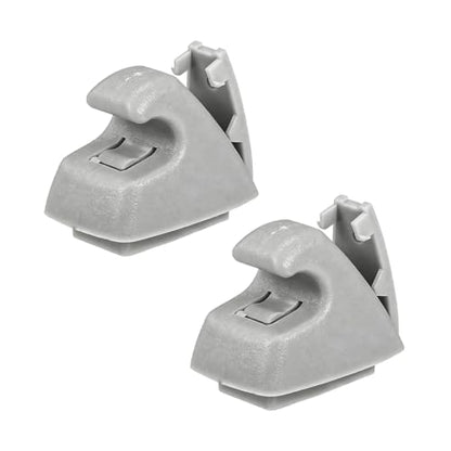 2PCS Car Sun Visor Clip Retainer, OEM#95994975 95994976 Vehicle Sun Visor Hook Bracket, Auto Sunvisor Holder Clip Replacement, Compatible with Cruze 2011-2016 Sonic 2012-2020 (Gray) - color: Gray