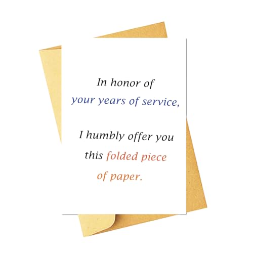 Funny Retirement Card Gift for Women Men, Happy Retirement Card, Goodbye Card for Coworkers Teachers Police Doctors Nurses Firefighter Military - color: WZ-07