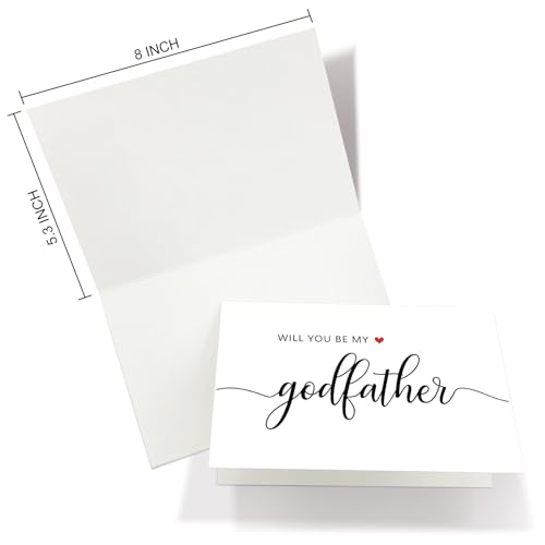 Nchigedy Will You Be My Godfather Card, Godfather Proposal Card, Godfather Request Asking Card for Men, Godfather Proposal Gift from Godchild - color: #2
