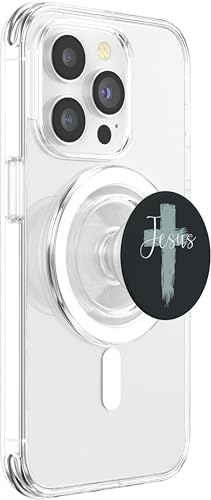 Jesus On Cross Paint Cool Religion God Faith Christian Gift PopSockets PopGrip for MagSafe - style: Magnetic PopGrip