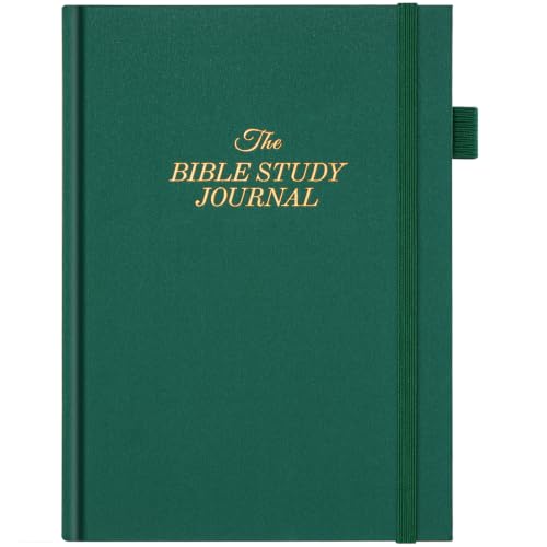 JUBTIC Bible study guide, Sermon & Scripture Journal for Women Green,A5 - color: Dark Green