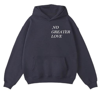 Women Men Hoodies Oversized Fleece Sweatshirt Fashion Clothing Fall Christian Sweaters Ties - color: Navy Blue, size: Medium