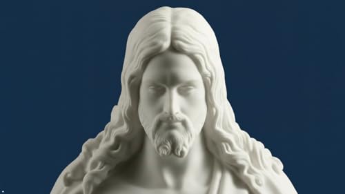 One Moment In Time S4 Christus Statue White Cultured Marble Hand Made Mormon LDS CTR - size: 10"