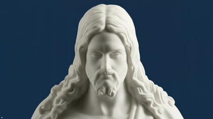 One Moment In Time S4 Christus Statue White Cultured Marble Hand Made Mormon LDS CTR - size: 10"