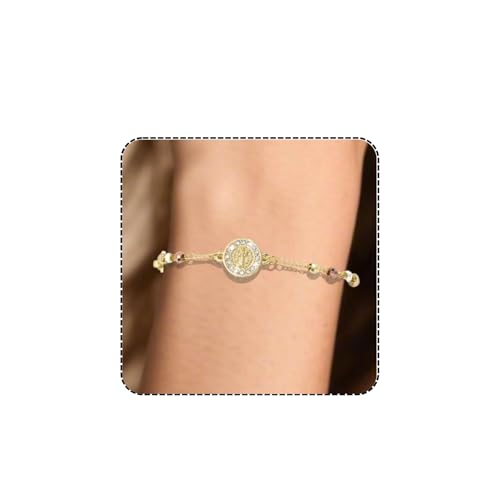 J&H DiaJuvelo Catholic Rosary Bracelet for Women 14K Gold Virgin Mary Rosarios Jesus Cross Charm Link Chain Virgen de Guadalupe Religious Jewelry Gifts for Confirmation Baptism First Communion - style: Gold Rosary D