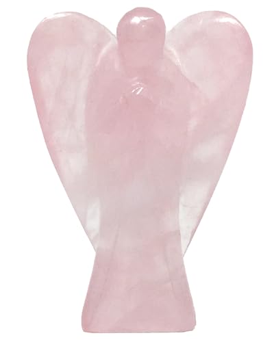 Nelson Creations 2 Inch Rose Quartz Guardian Angel Figurine - color: Rose Quartz
