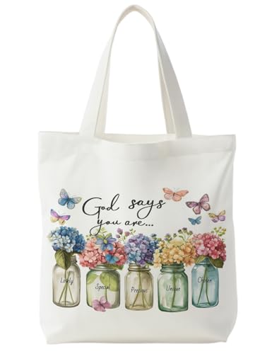 Bible Bags for Women, Christian Tote Bag, Gifts for Christian Women - color: God Says