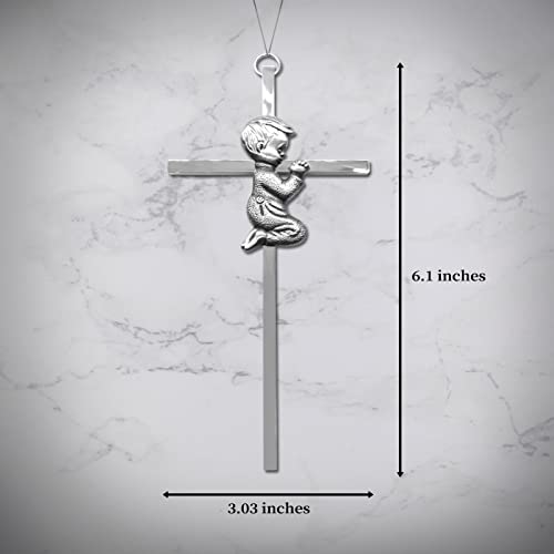 CHIMUYU Boy Girl Cross Wall Decor Baptism Gifts for Boys, Girls, Kids, Christening, First Holy Communion, Baby Shower, Birthday, Catholic Gift (Boy, 1) - style: Boy