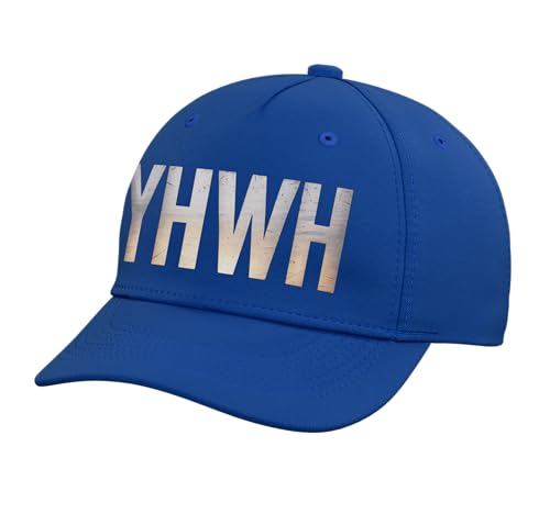 YHWH Christianity Jesus Christian Faith Adjustable Baseball Hat - color: Royal Blue