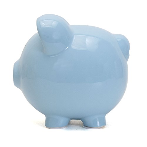 Child to Cherish Ceramic Piggy Bank, Blue - color: Light Blue