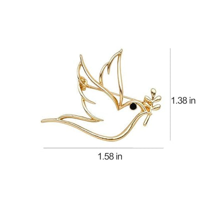 15 Pack Hummingbird Brooch Pins Gold Small Birds Animal Shaped Lapel Pin Minimalism Brooches Pin for Women Men Party