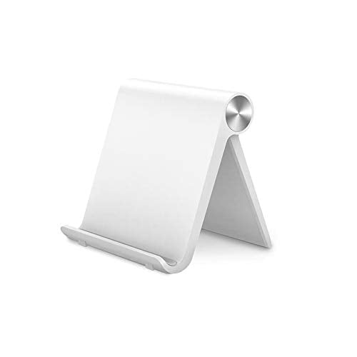 Mayten Foldable Desk Cell Phone Stand Adjustable iPhone iPad Holder Stand,Compatible for iPhone 14Pro 14Plus 13 12Pro Max 11 SE XS XR 8 7 6,Switch,iPad,Samsung,Kindle-White - color: white